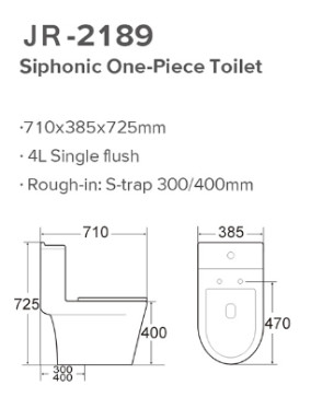 Antibakteri Philippine Watercloset S Trap Toilet Siphonic Wc Siram Tunggal 4L