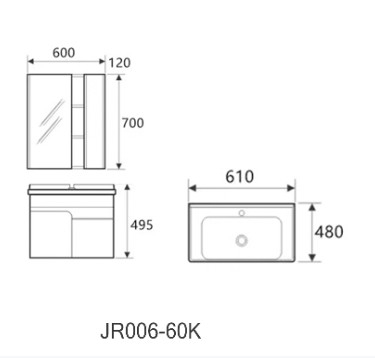 ISO9001 Philippine Washbasin Mirrored Bathroom Vanity Cabinets Penghilang Bau Otomatis