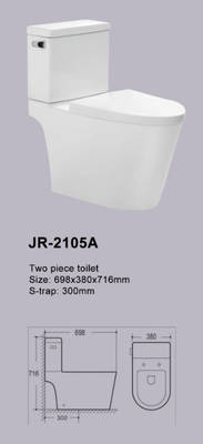 Pengoperasian Otomatis 2 Bagian Toilet Dengan Desain Hemat Air S Trap