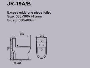Penghilang Bau Otomatis One Piece Siphon Water Closet Servis