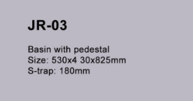 Anti Overflow White Contemporary Pedestal Sink Basin Resistensi Penuaan