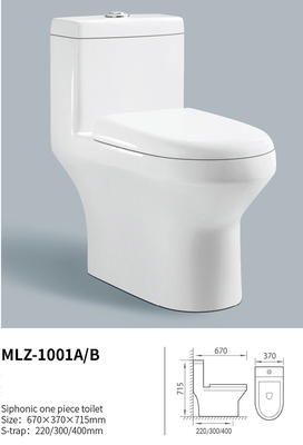 Produk Ekonomis One Piece Water Closet Syphon Flushing Sanitaryware